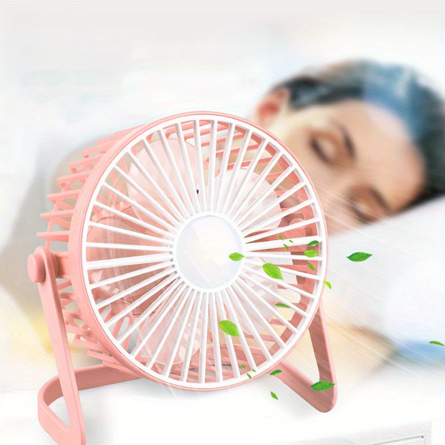 Mini Portable USB Desktop Fan Quiet Touch Control Cooling Fan for Bedroom Office