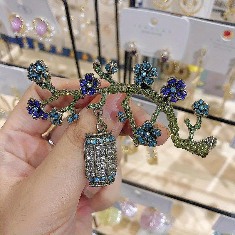 Удивительная брошь в форме цветка с блестящими стразами - стильная цветочная заколка для женщин, идеальный подарок и модный аксессуар с винтажным шармом