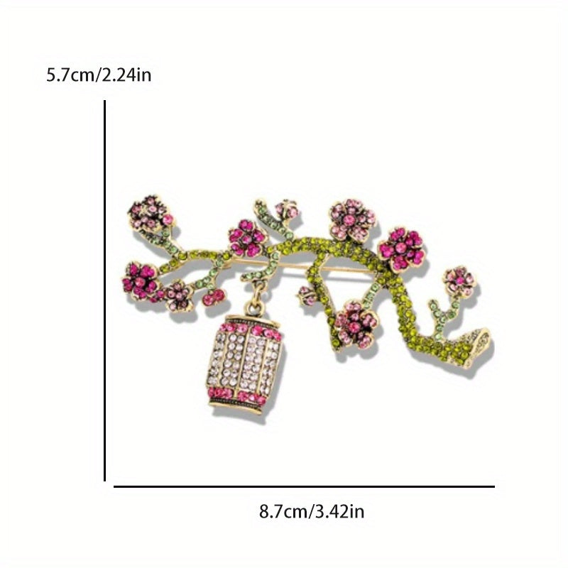 Удивительная брошь в форме цветка с блестящими стразами - стильная цветочная заколка для женщин, идеальный подарок и модный аксессуар с винтажным шармом