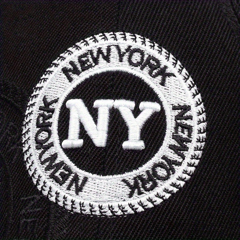 Unisex Woven Acrylic Baseball Cap Sun Protection Fitted Casual Hat