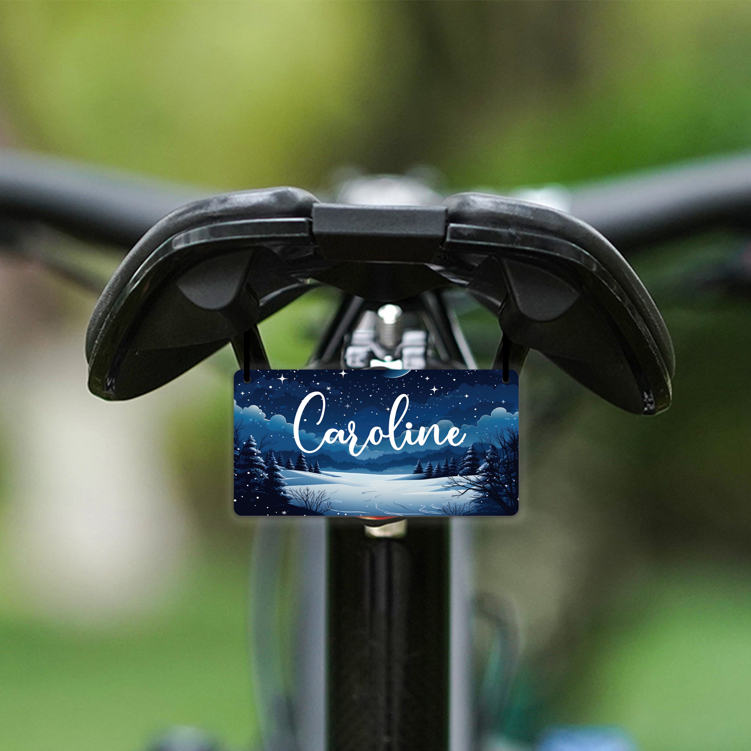 Placa de matrícula de diseño cielo estrellado personalizada para decoración del hogar y del coche