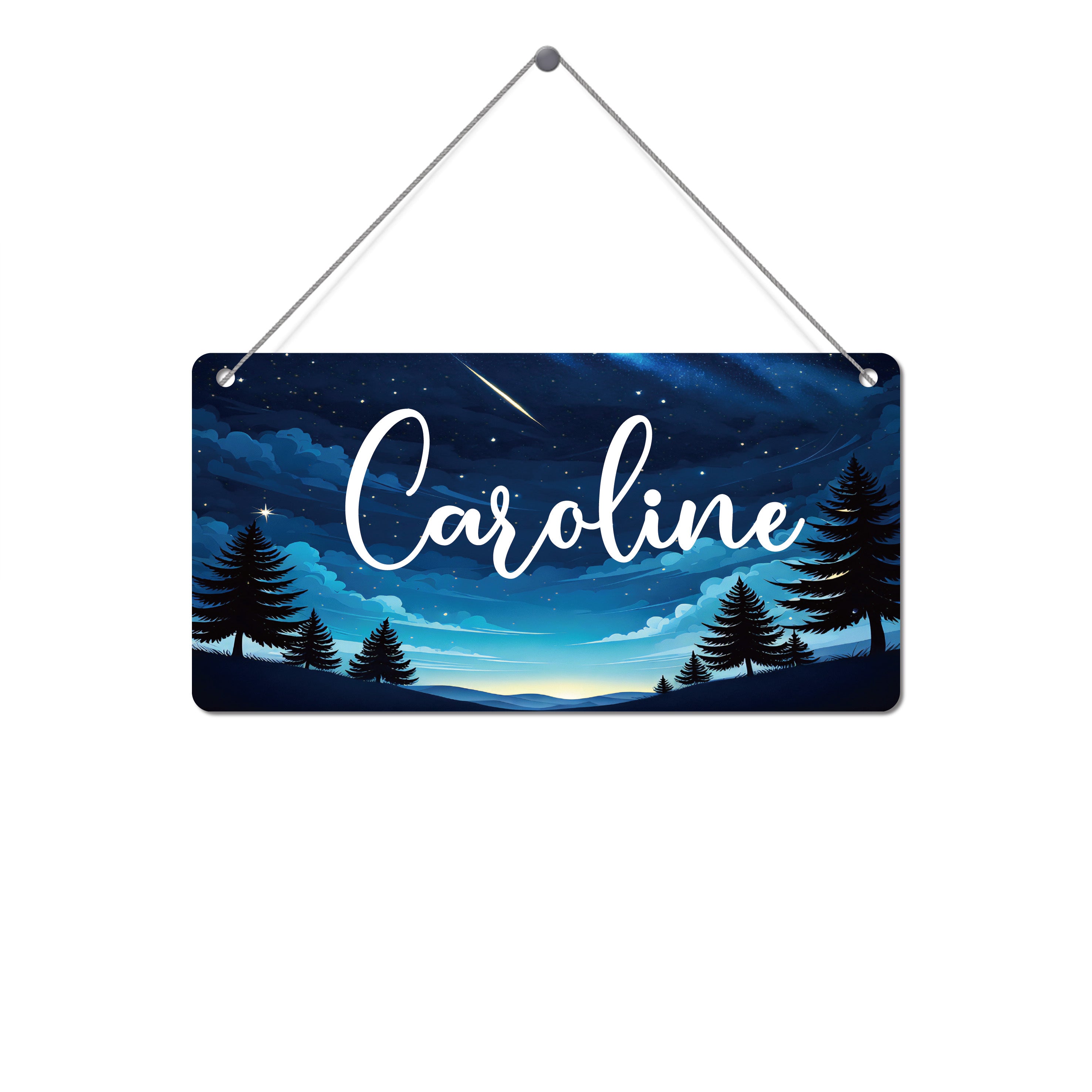 Placa de matrícula de diseño cielo estrellado personalizada para decoración del hogar y del coche