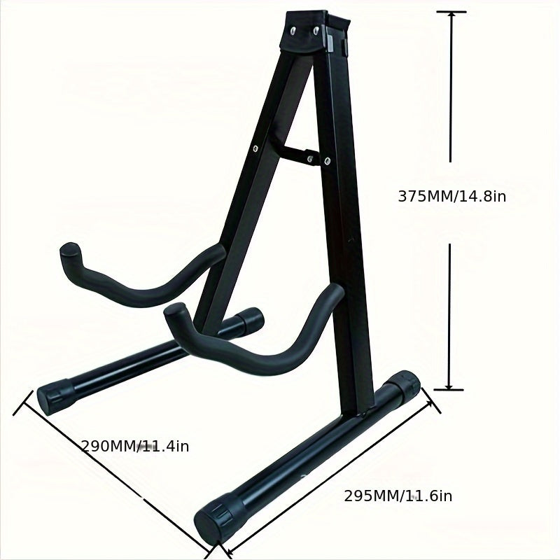 Metal Iron A-Shaped Folding Guitar Stand Floor Mount Easy Install