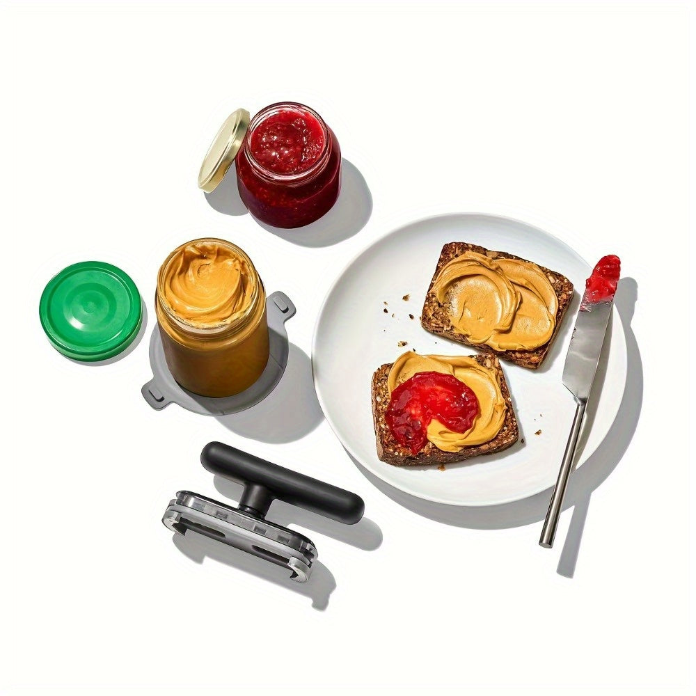 Adjustable Metal Jar Opener for Bottles and Cans with Lid Gripper Kitchen Tool