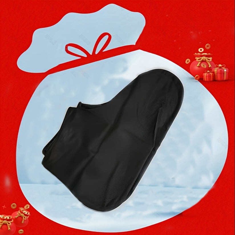 Unisex rezin suv o'tkazmaydigan poyabzal qoplamalari qayta ishlatiladigan yomg'ir botinka ustki oyoq kiyimlari tormozsiz