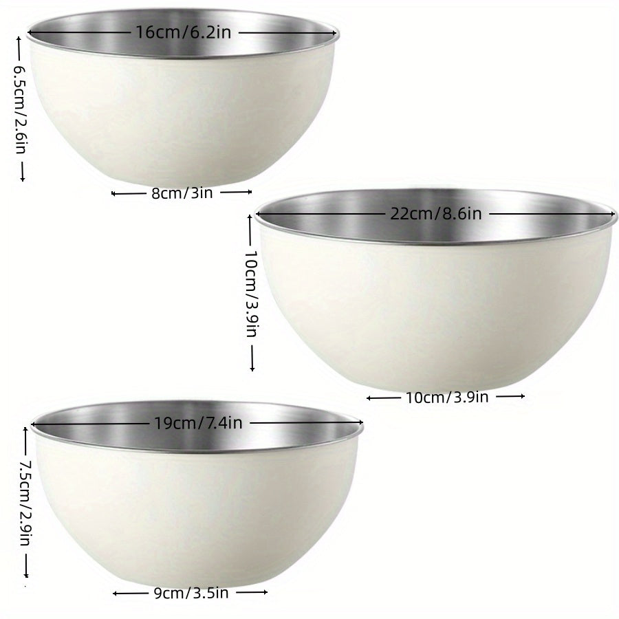 Large Stainless Steel Salad Bowl with Lid, 12-Inch Mixing and Baking Basin