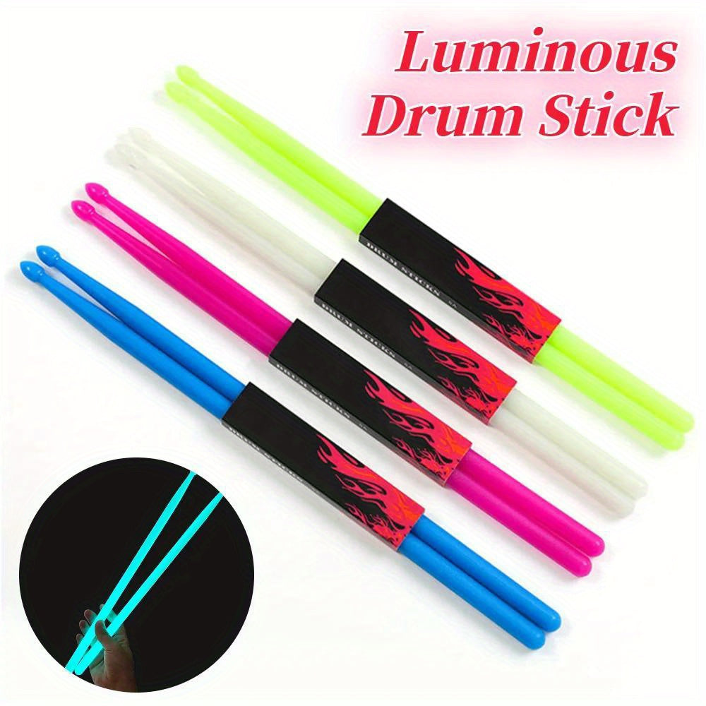 Fluorescent Nylon Drumsticks 5A Light Up Stage Performance for Drummers