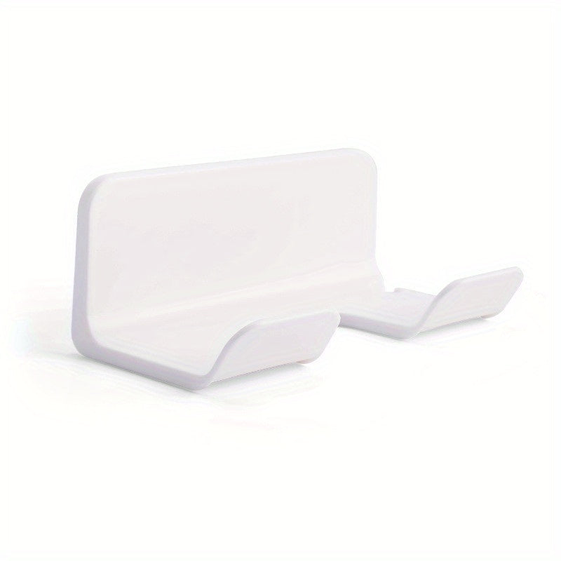 Wall-Mounted Hair Dryer Holder Bathroom Organizer Durable Plastic Storage Rack