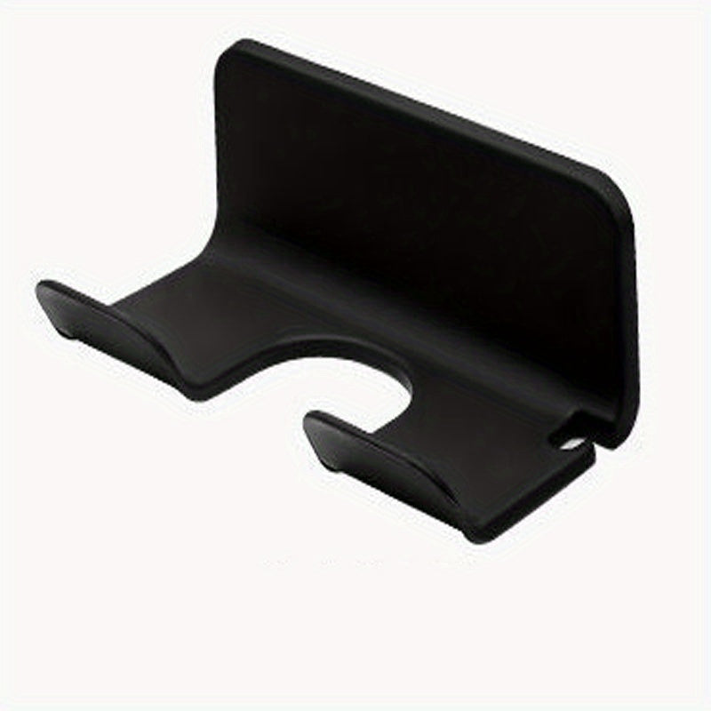 Wall-Mounted Hair Dryer Holder Bathroom Organizer Durable Plastic Storage Rack