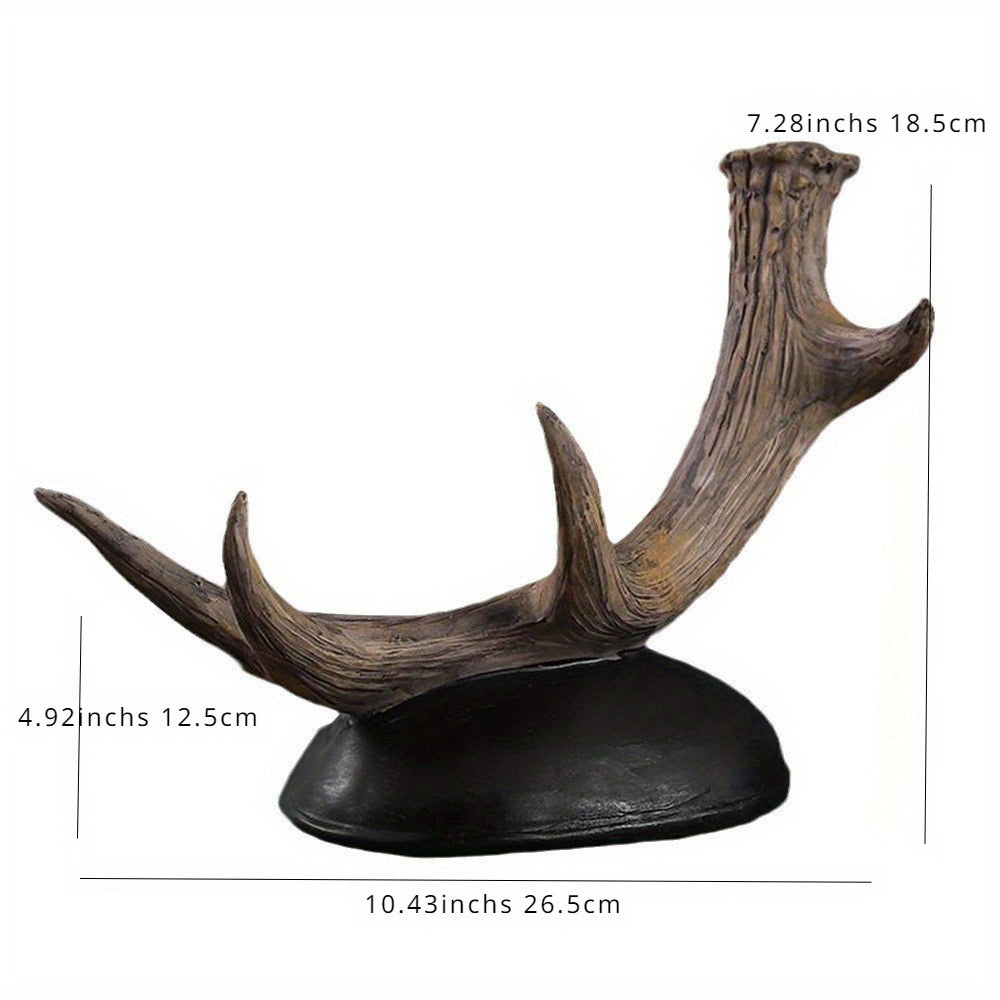 European-Style Antlers Wine Holder Decorative Red Wine Bottle Display