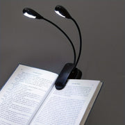 Adjustable Clip-On LED Book Light with Flexible Neck for Reading and Decor