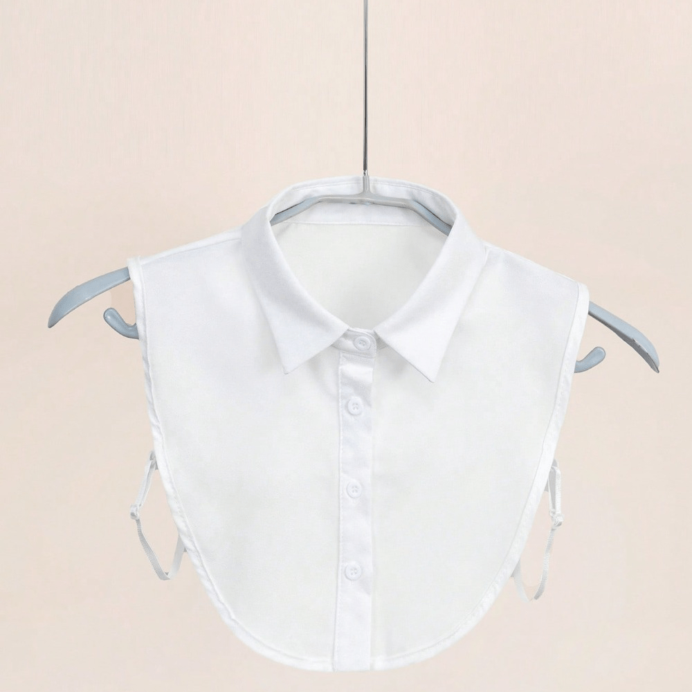 Men's Fake Dickey Collar Shirt with Button Detail Casual Fashion