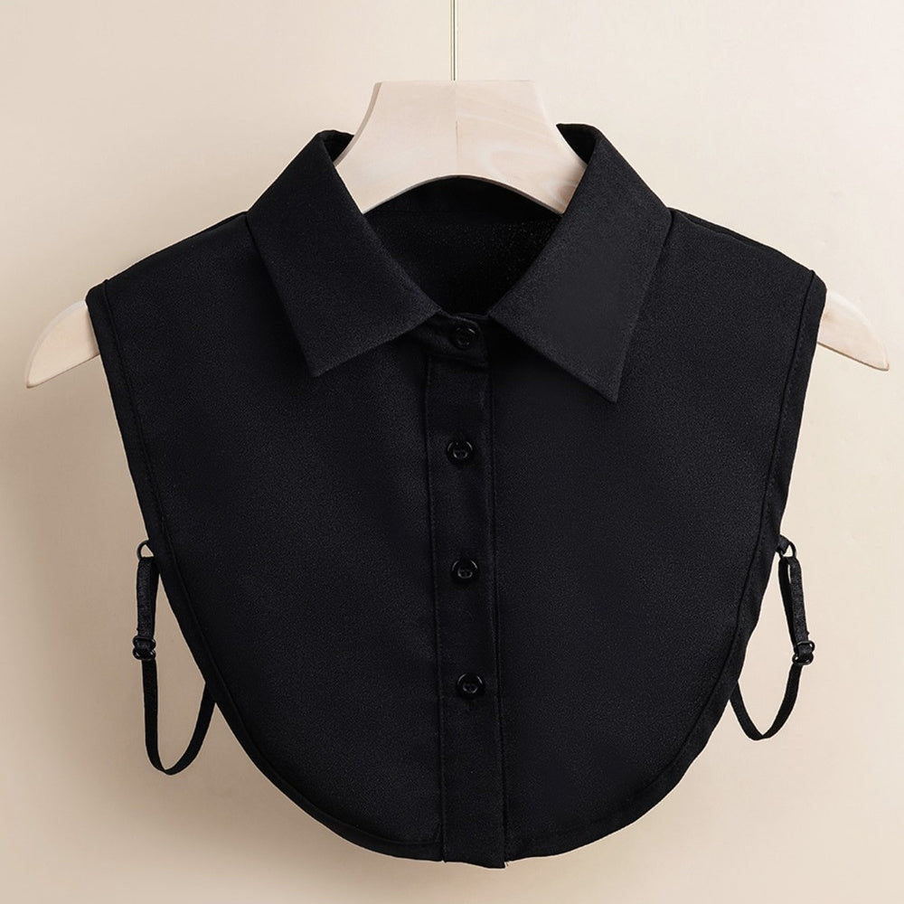 Men's Fake Dickey Collar Shirt with Button Detail Casual Fashion