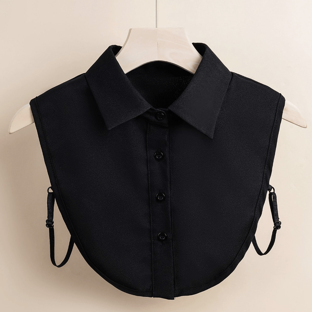 Men's Fake Dickey Collar Shirt with Button Detail Casual Fashion