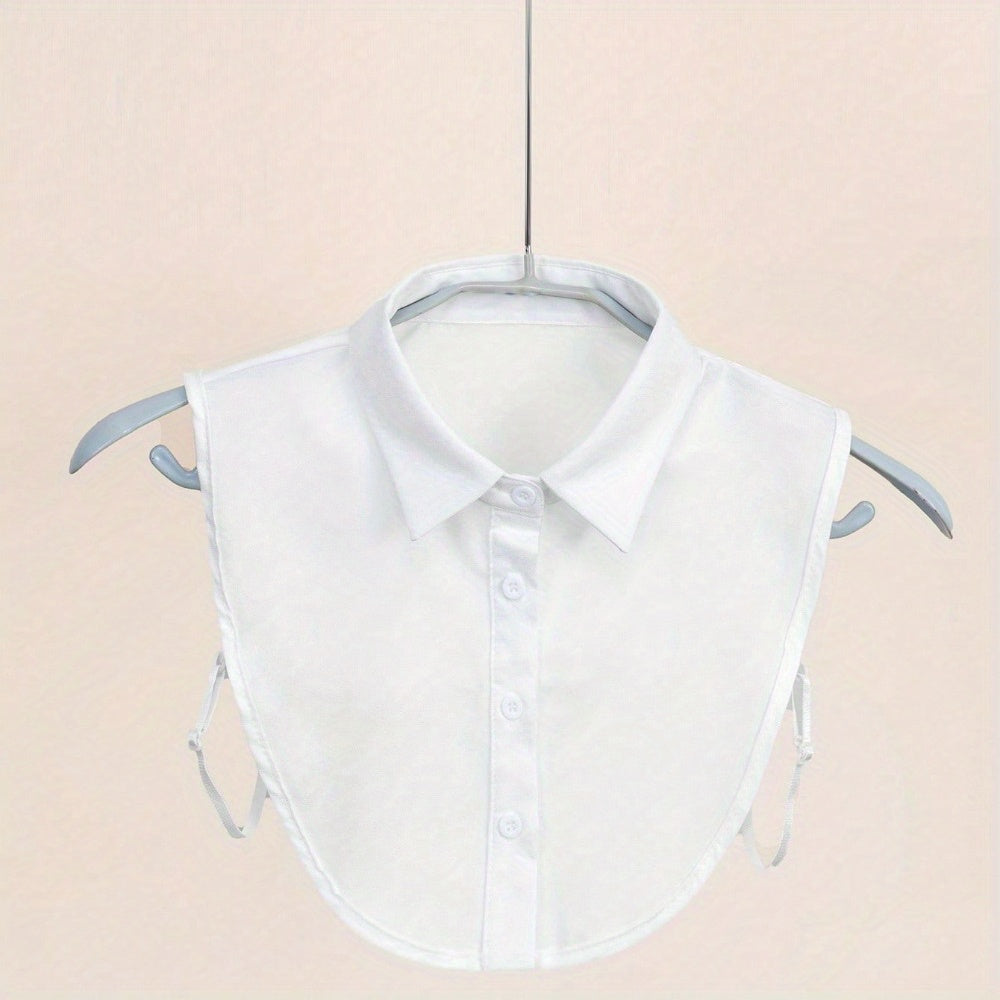 Men's Fake Dickey Collar Shirt with Button Detail Casual Fashion