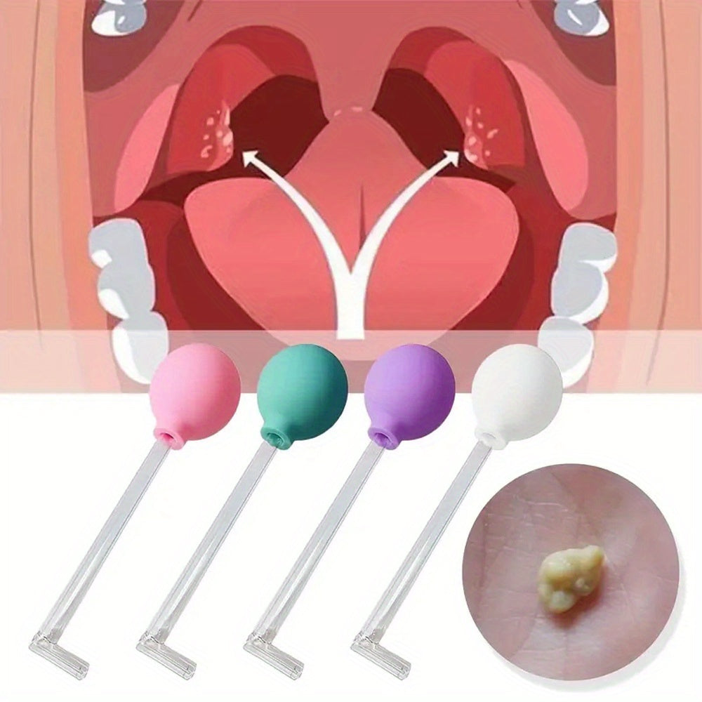 Tonsil Stone Removal Vacuum Set with PVC Suction Ball Oral Hygiene Tool