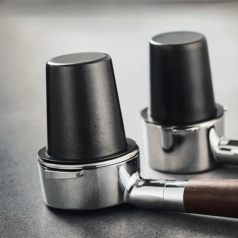 Stainless Steel Coffee Dosing Cup for Espresso Machines 51/53/58mm Black Handle