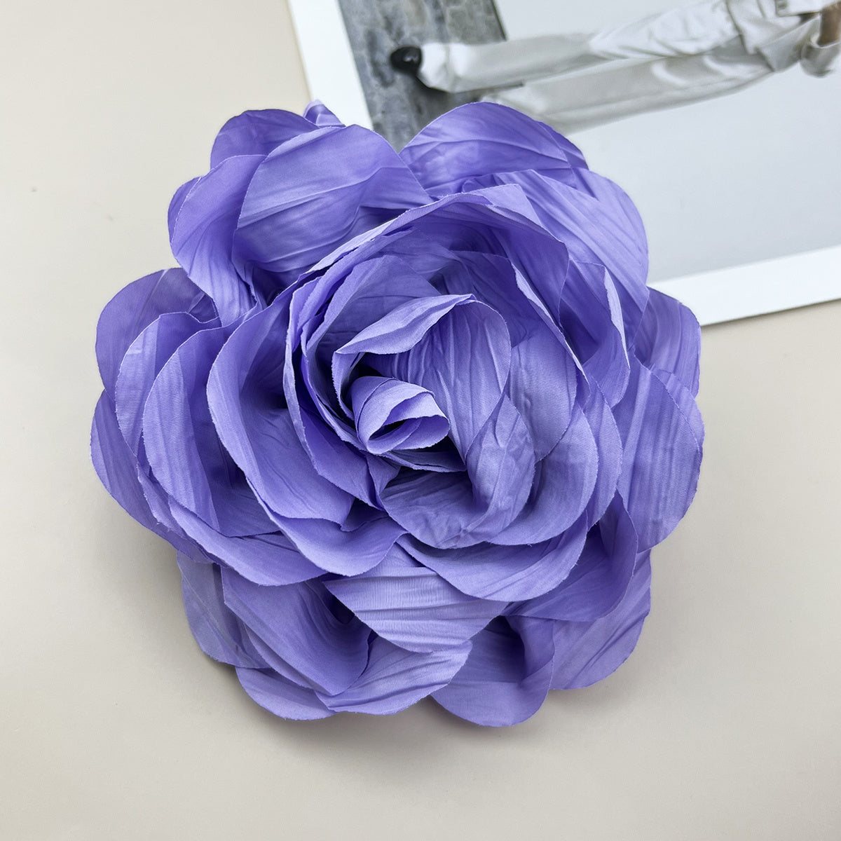 Elegant Camellia Flower Brooch for Women Multi-Layer Lapel Pin Jewelry Dress Suit Accessory