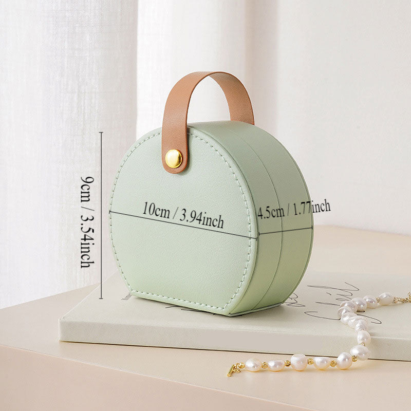 Женский компактный органайзер для путешествий с украшениями для хранения колец, серег, ожерелий и браслетов