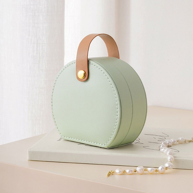 Женский компактный органайзер для путешествий с украшениями для хранения колец, серег, ожерелий и браслетов