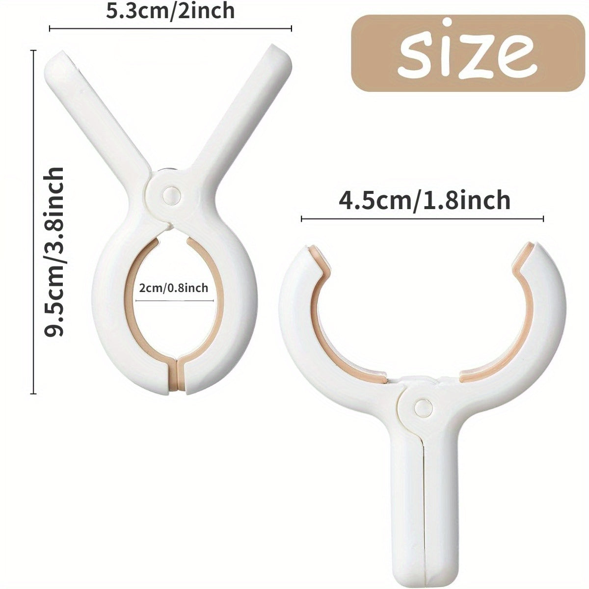 Pinzas de ropa de plástico con resortes antióxido para ropa y toallas de playa