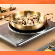 Stainless Steel Cooking Pot for Ramen Soup Curry Pasta Stew Induction Compatible