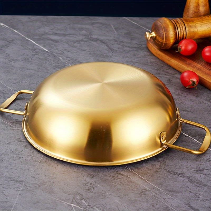 Stainless Steel Cooking Pot for Ramen Soup Curry Pasta Stew Induction Compatible