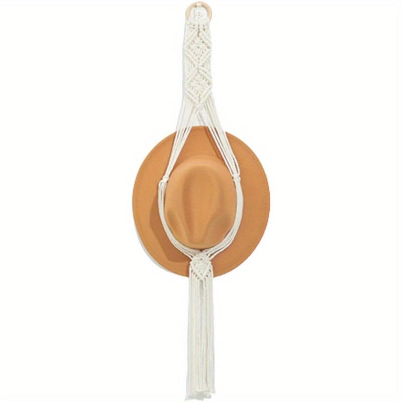 Boho Wall Hangers for Hats Cowboy Hat Rack Hat Organizer Wooden Decor