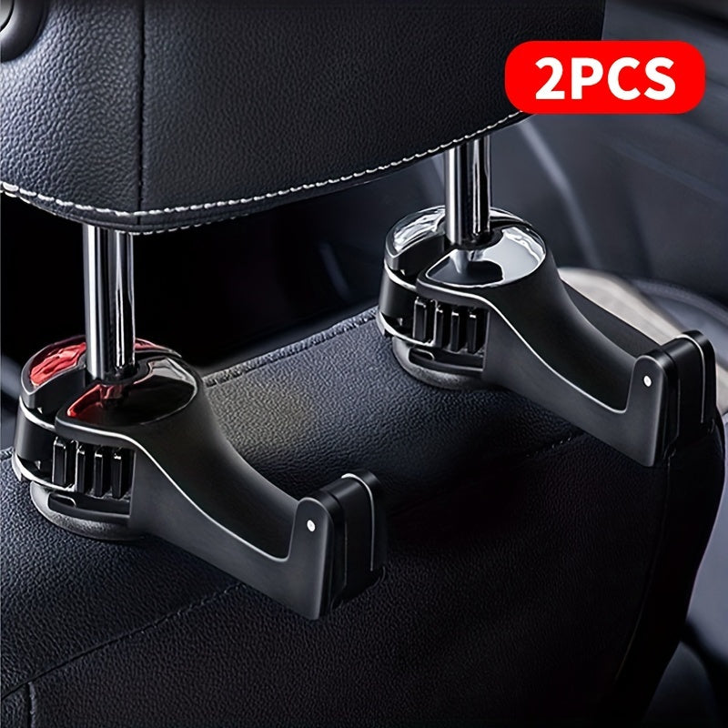 Car Phone Holder with Adjustable Mount and Rear Headrest Hook