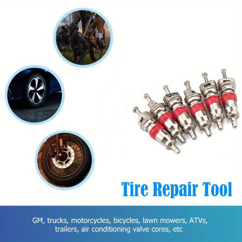 Universal Tire Valve Repair Tool Set with Copper Cores for Easy Maintenance