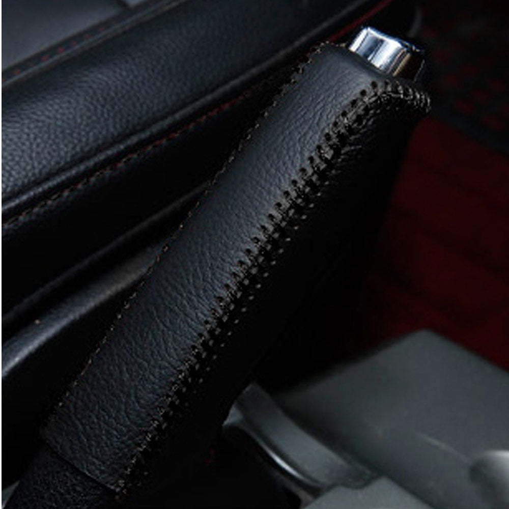 Universal Car Handbrake Cover Grip Sleeve Leather Interior Accessories