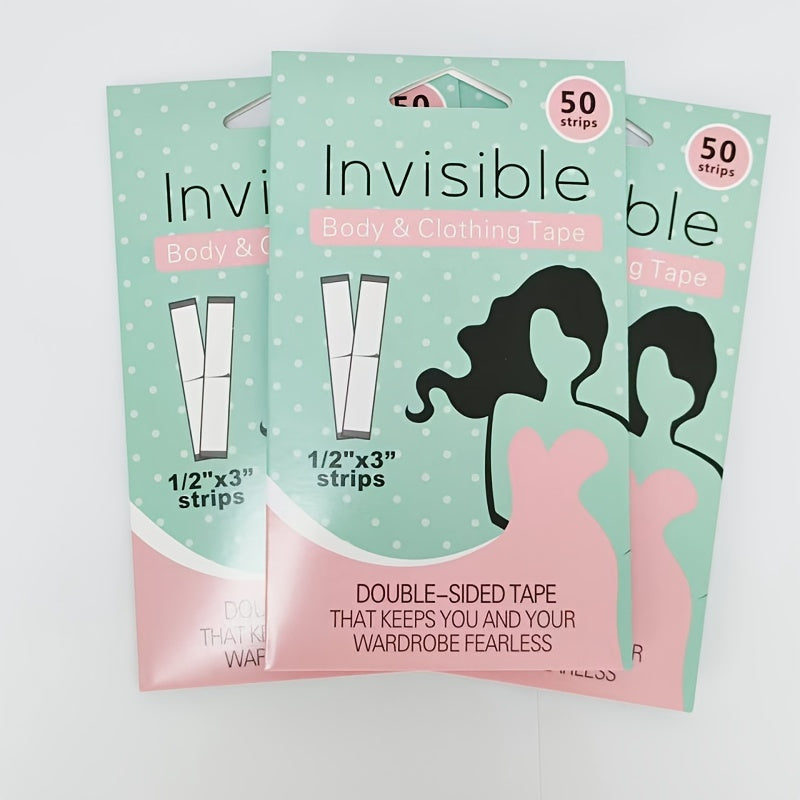 50 Pcs Invisible Anti-Slip Stickers for Women's Lingerie Skin-Friendly Adhesive