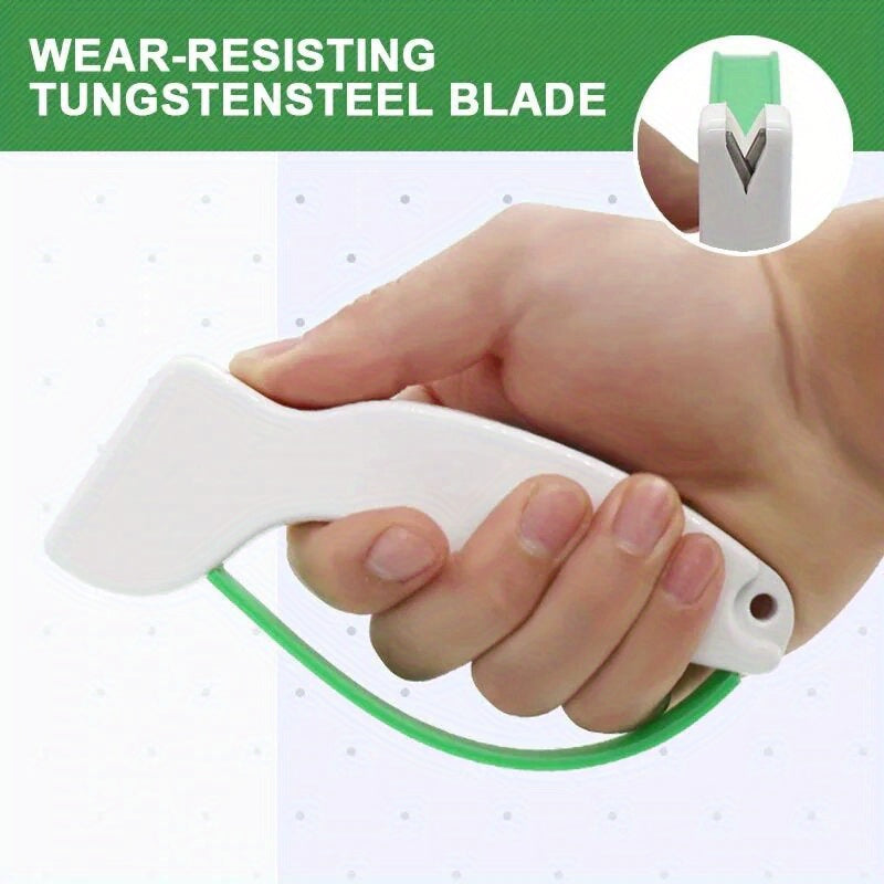 Portable Plastic Knife Sharpener for Kitchen and Outdoor Use
