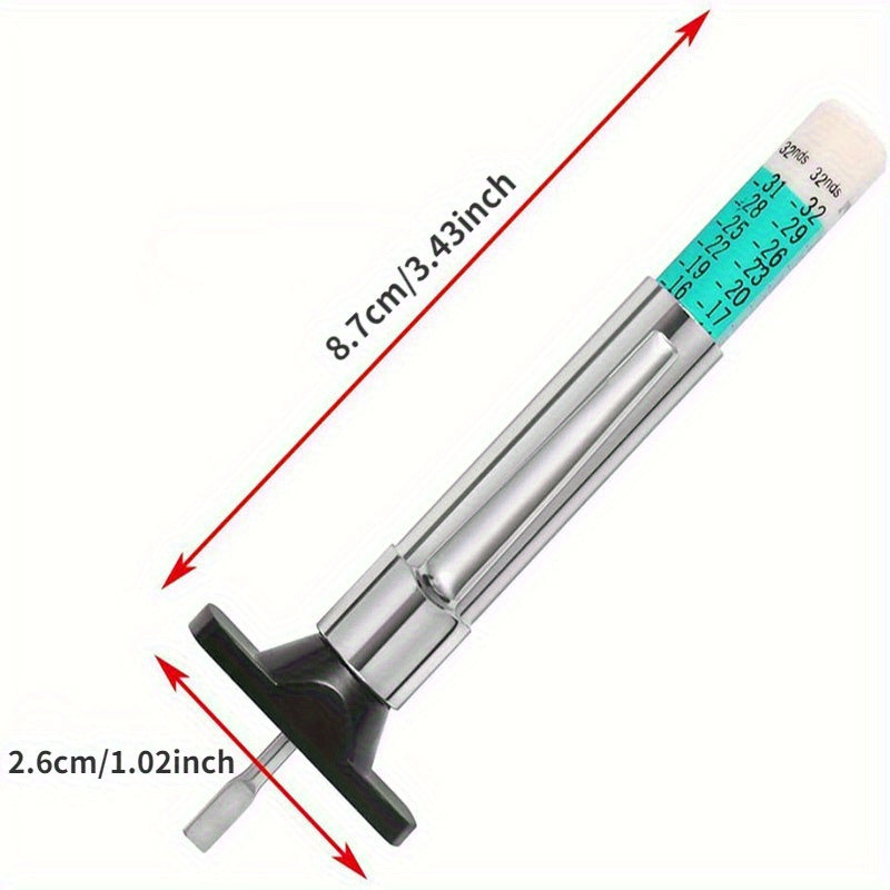 Car Tire Tread Depth Gauge Measuring Tool 25mm Auto Tire Wear Indicator