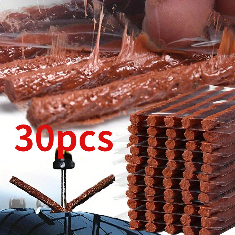 Car Tire Repair Kit Puncture Sealant Rubber Strips for Motorcycle Garage Use