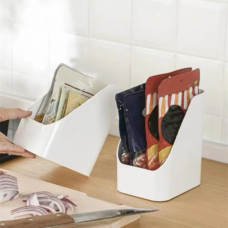 Large Transparent Plastic Refrigerator Organizer Bin with High Capacity for Vegetables and Condiments