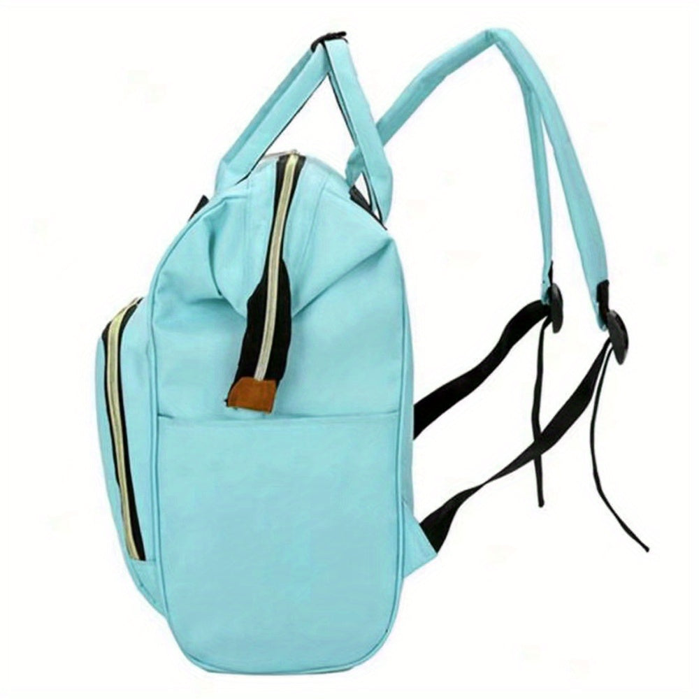 Chenille Letter Diaper Bag for Mom Stylish Travel Backpack with Multifunctional Features