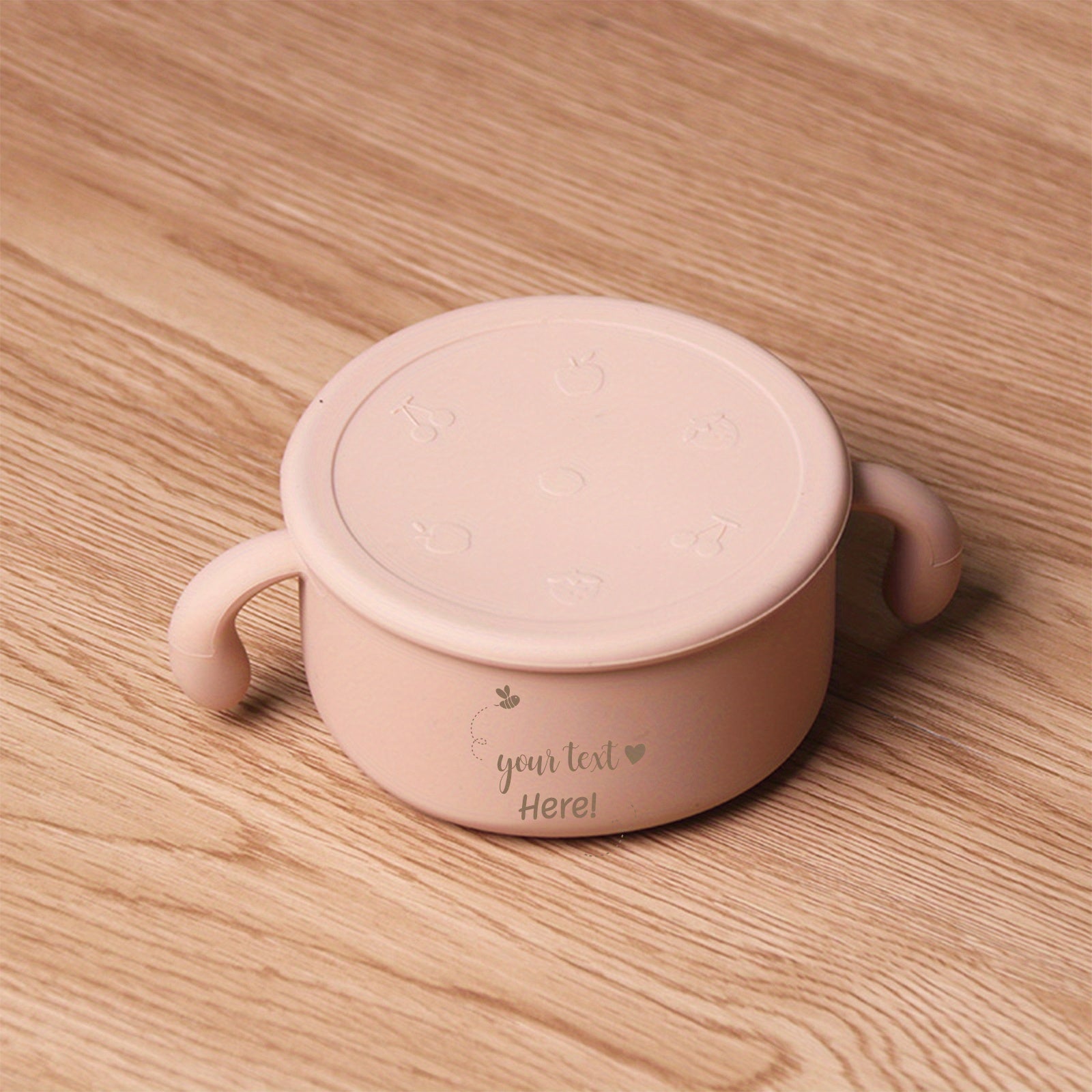Top-Selling Baby Silicone Snack Bowl with Lid, Non-Slip, Personalized