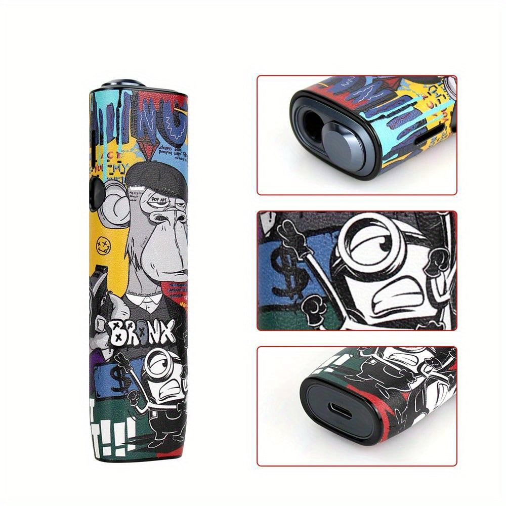 Мультяшный кожаный чехол для телефона IQOS ILUMA One с заменяемой защитой в нескольких цветах