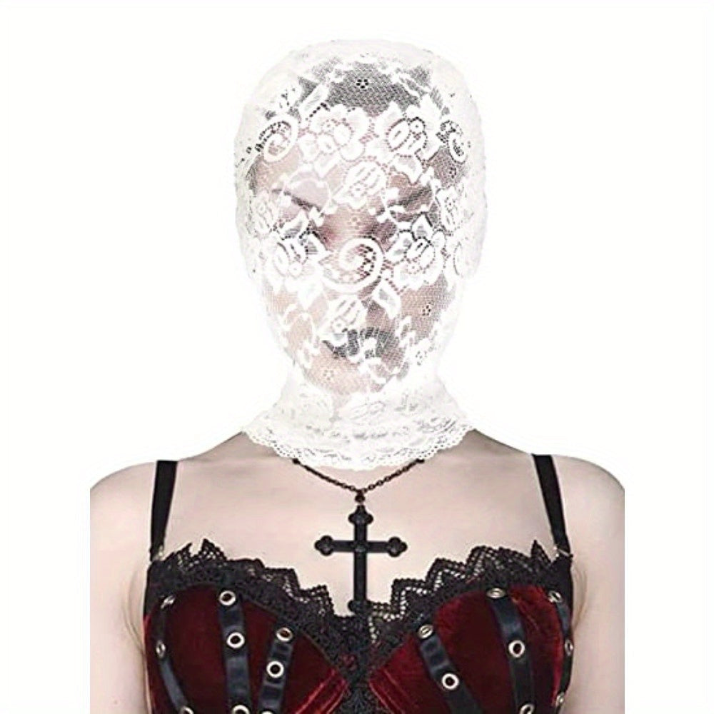 Элегантная 1PC Лицевая кружевная маска для кожи, тканевая маска для Хэллоуина, маскарадная вечеринка, вуаль