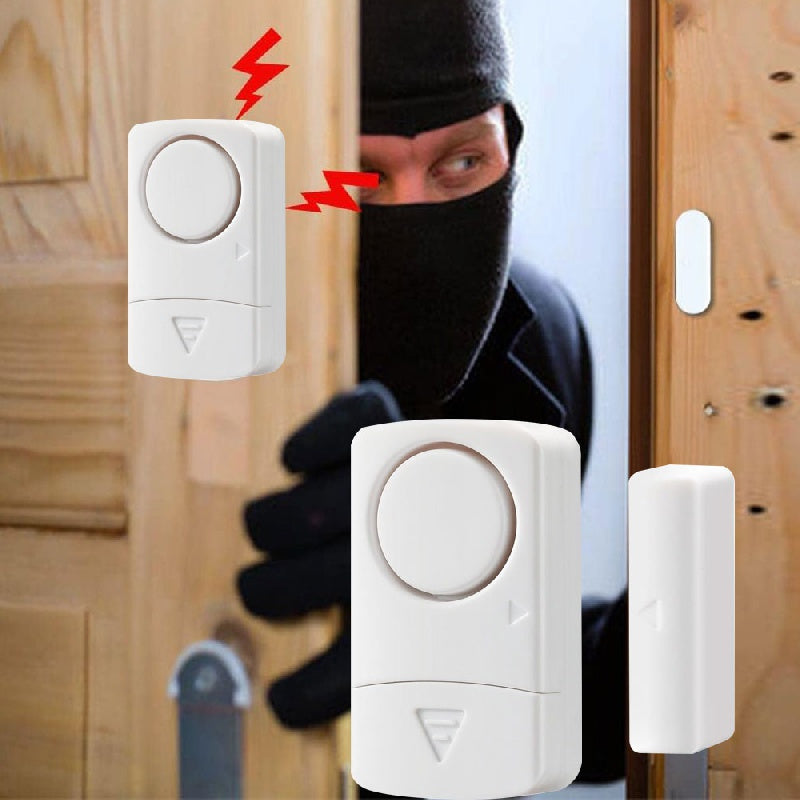 Wireless Door Window Alarm System with 95dB Loud Siren for Home Security and Pool Safety