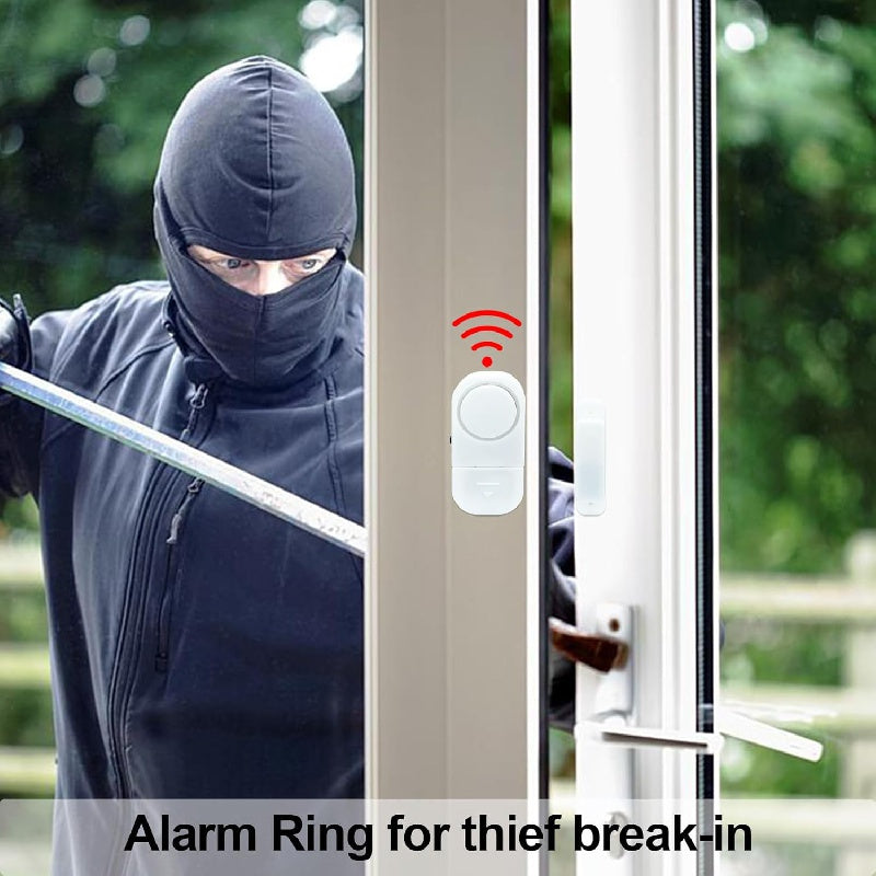 Wireless Door Window Alarm System with 95dB Loud Siren for Home Security and Pool Safety