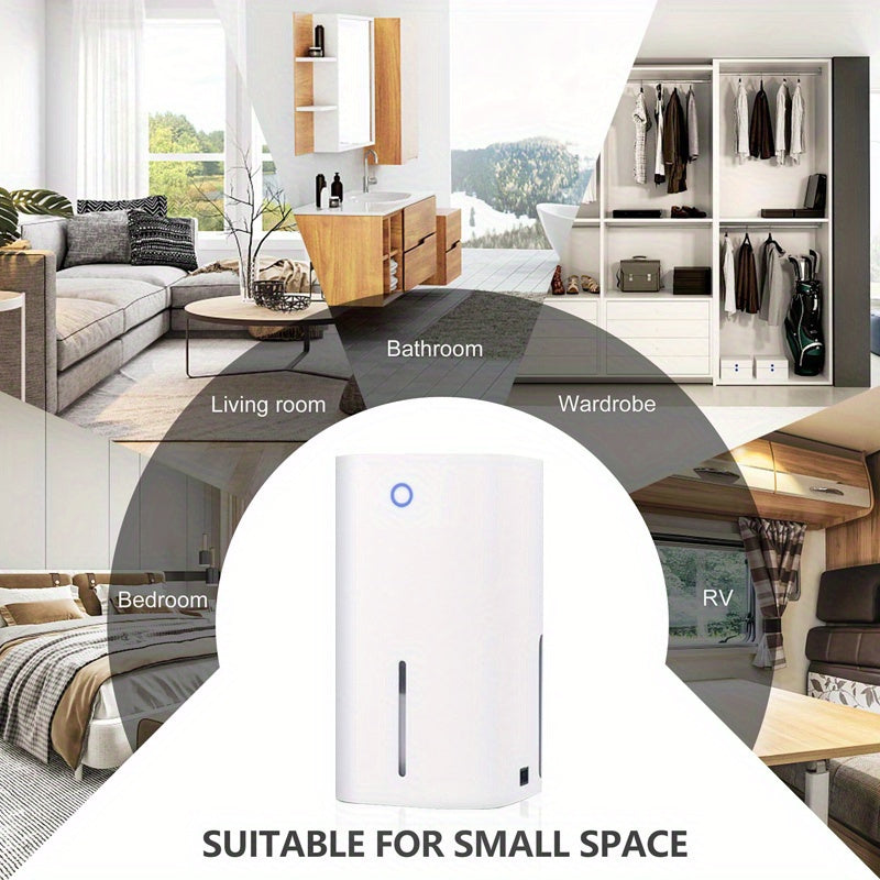 Uy, podval, hammom uchun 850ml tankli portativ shovqinsiz namlik chiqaruvchi