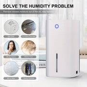 Uy, podval, hammom uchun 850ml tankli portativ shovqinsiz namlik chiqaruvchi