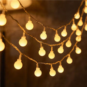Battery Operated Indoor Sphere String Lights for Party Wedding Holiday Decor Warm White