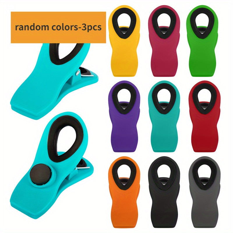 Qayta ishlatiladigan muhrlangan sumka qisqichlari - 3, 6 yoki 9 ta to'plam - oziq-ovqat va atıştırmalık sumkalari uchun havo o'tkazmaydigan qisqichlar - yangi oziq-ovqat saqlash uchun ko'p funksiyali oshxona jihozlari