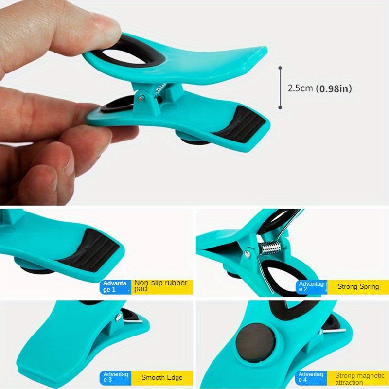 Qayta ishlatiladigan muhrlangan sumka qisqichlari - 3, 6 yoki 9 ta to'plam - oziq-ovqat va atıştırmalık sumkalari uchun havo o'tkazmaydigan qisqichlar - yangi oziq-ovqat saqlash uchun ko'p funksiyali oshxona jihozlari