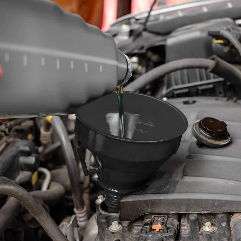 Avtomobil uchun funnel to'plami 5-8 ta, plastmassa keng ochilishli yonilg'i moyi quvurlari