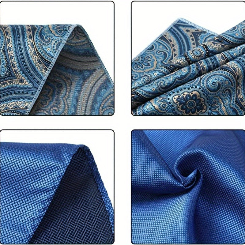 Set of 24 Soft Colored Men's Pocket Squares Handkerchiefs for Weddings and Gifts