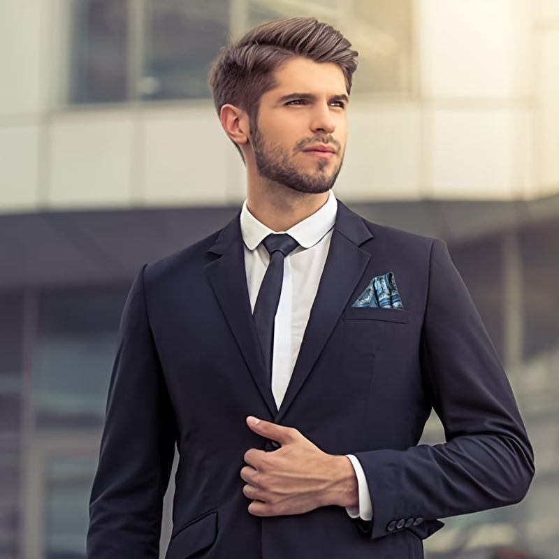 Set of 24 Soft Colored Men's Pocket Squares Handkerchiefs for Weddings and Gifts